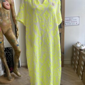 Robe jaune fluo
